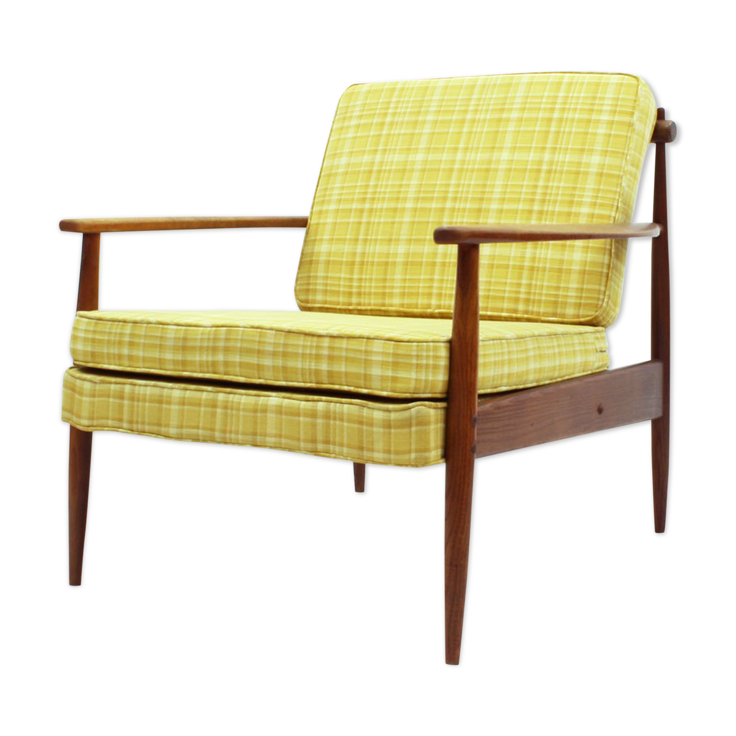 American ash wood easy chair, 1950s