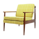American ash wood easy chair, 1950s