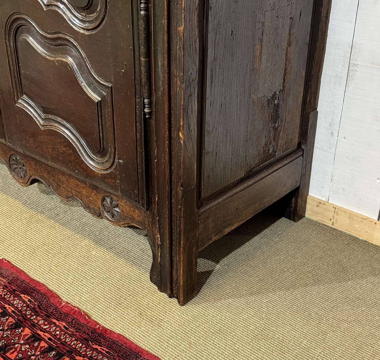 18th-century oak wardrobe