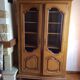 Solid wood bookcase 2 doors