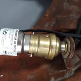 Rooster in wall lamp copper beautiful work of dinanderie 58x53 cm