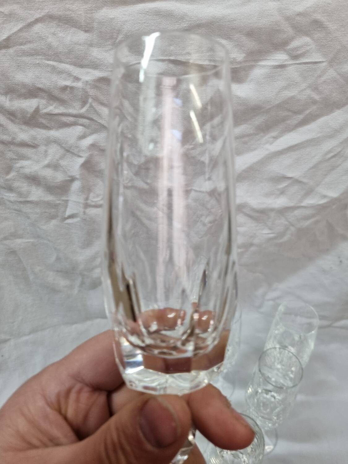 7 Villeroy & Boch crystal Champagne flutes