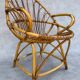 Fauteuil en rotin des années 60 France