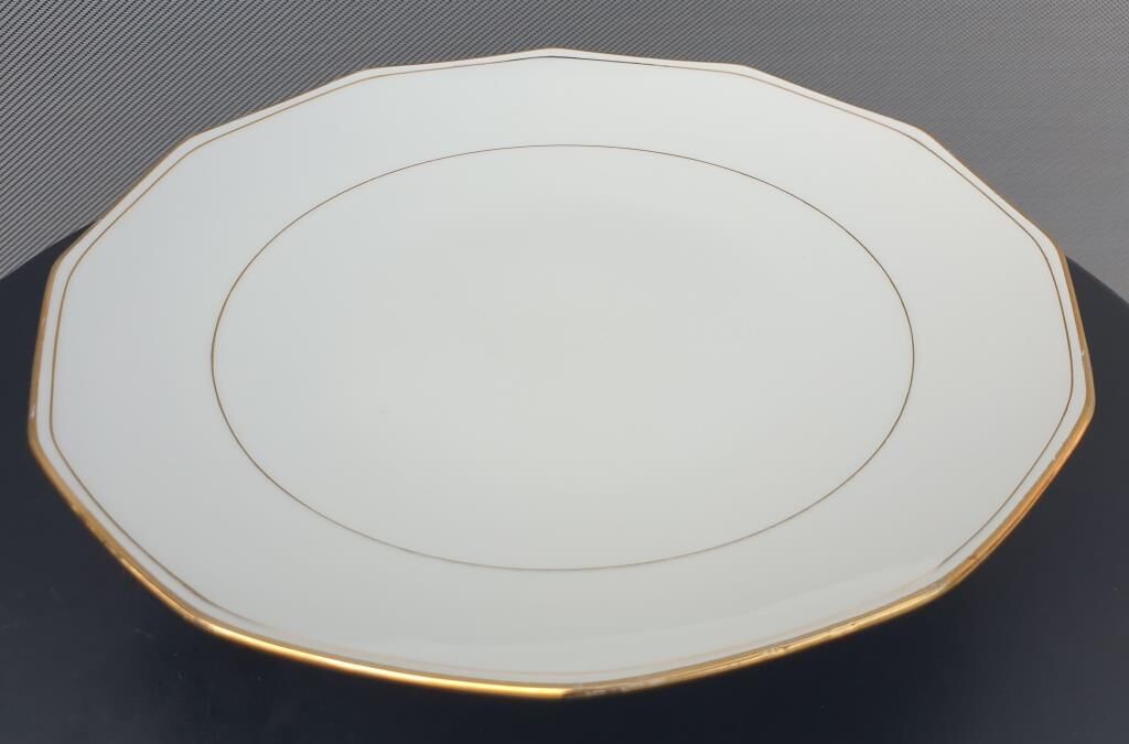 Pair two-course cake dishes Louroux Foecy vintage