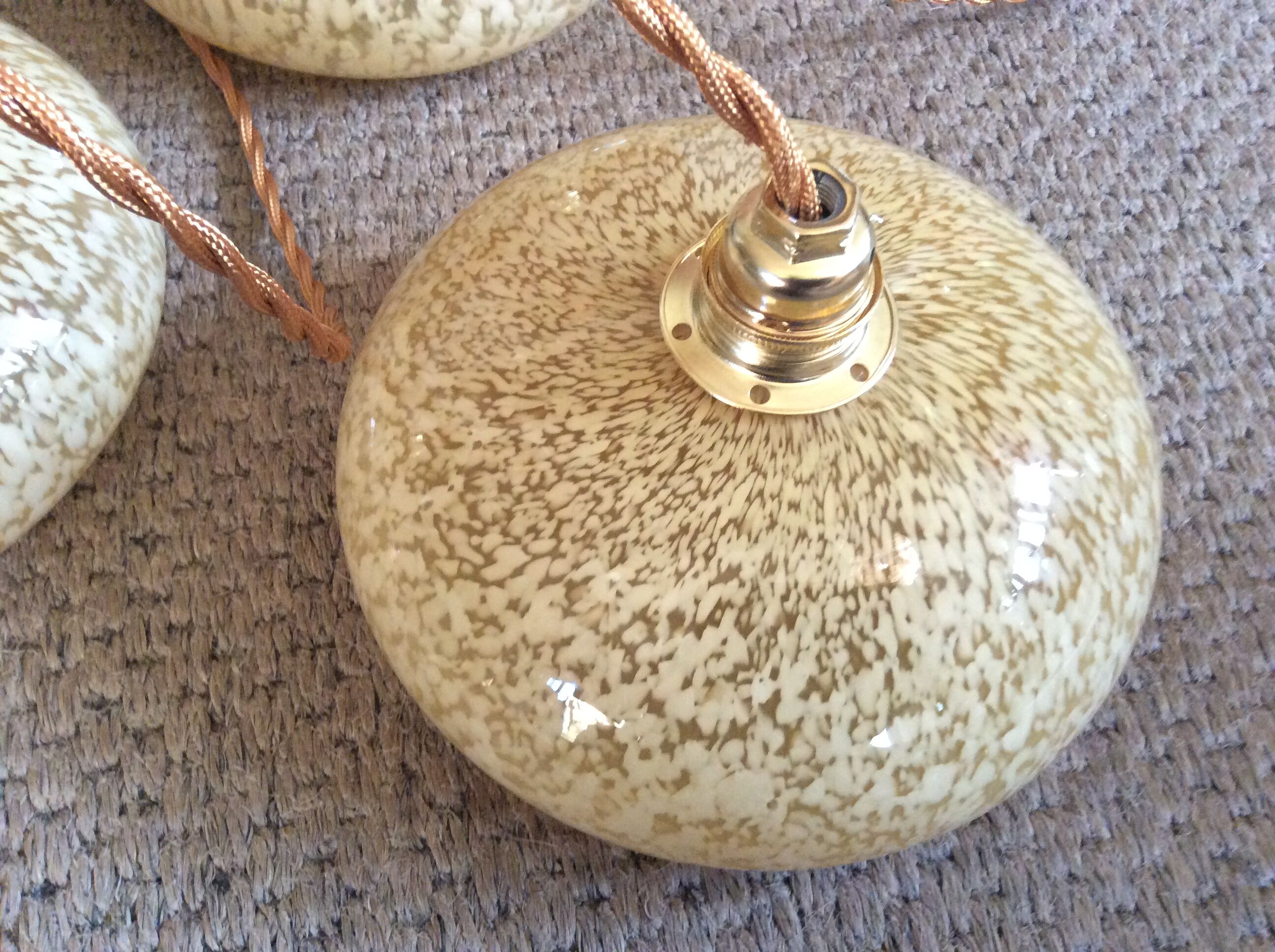 Trio of vintage suspensions