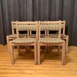 Set of five Thorsø Stolefabrik chairs, Denmark, 1970s.