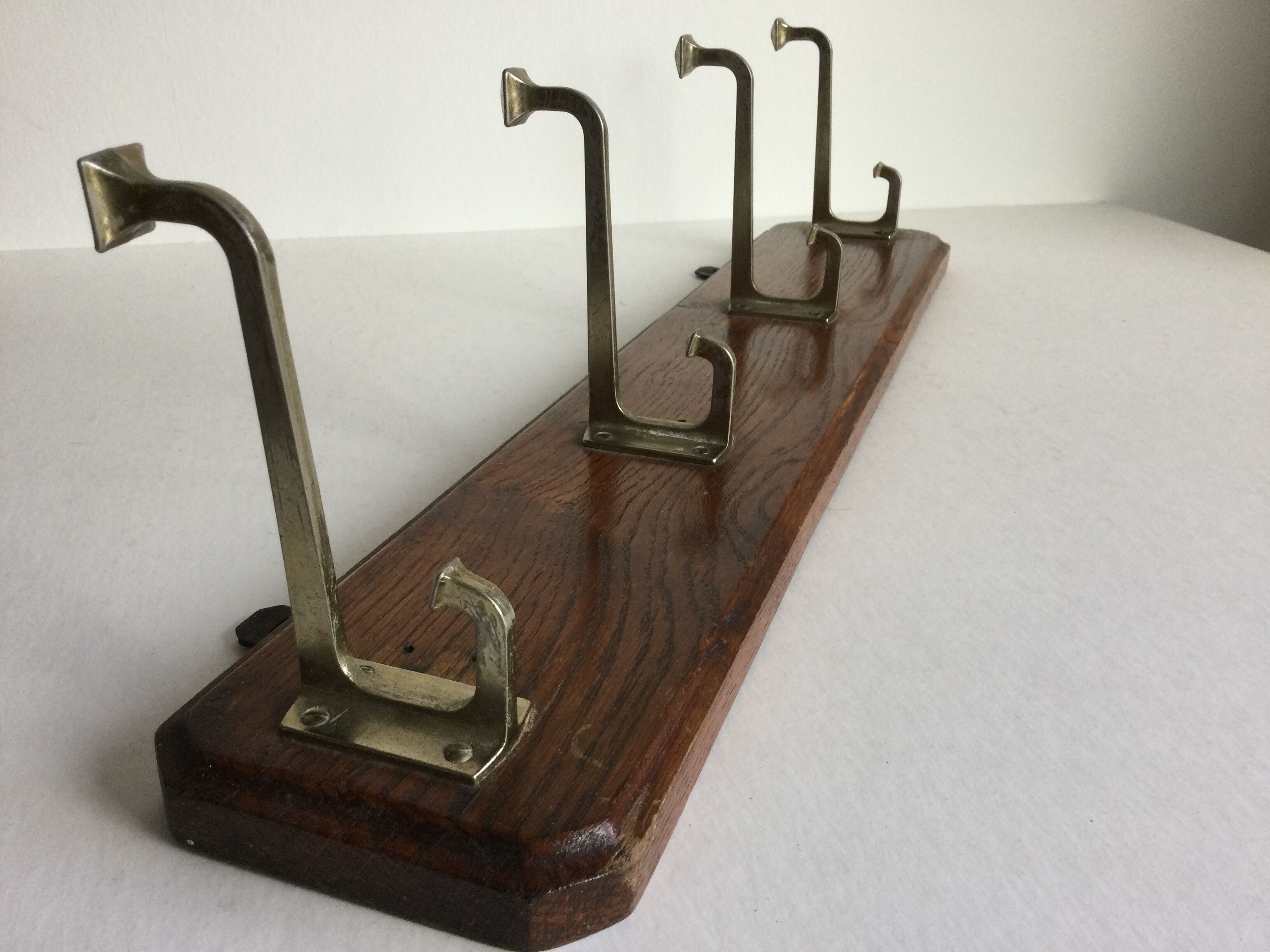 Coat rack 4 hooks art deco