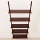 Scandinavian rosewood shelving unit, set of 5 shelves, 1960s