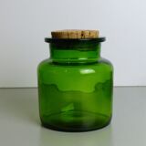 Green glass jar or jar