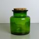 Green glass jar or jar