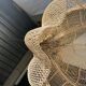 Rattan pendant lamp in the shape of a flower