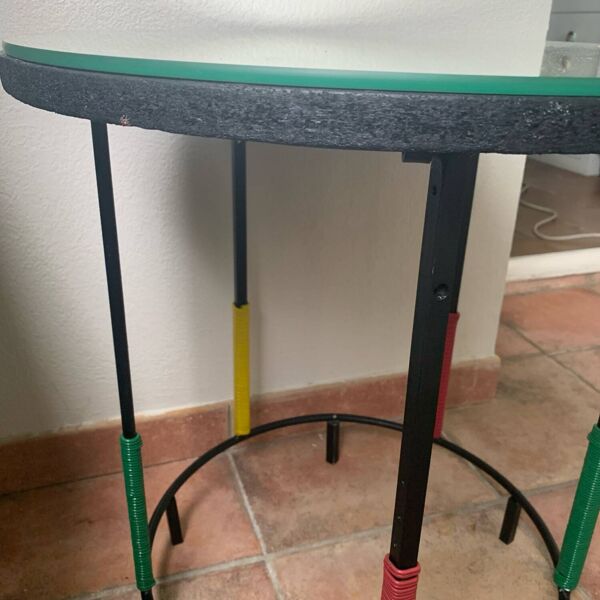 Table d’appoint 50’s miroir Scoubidou