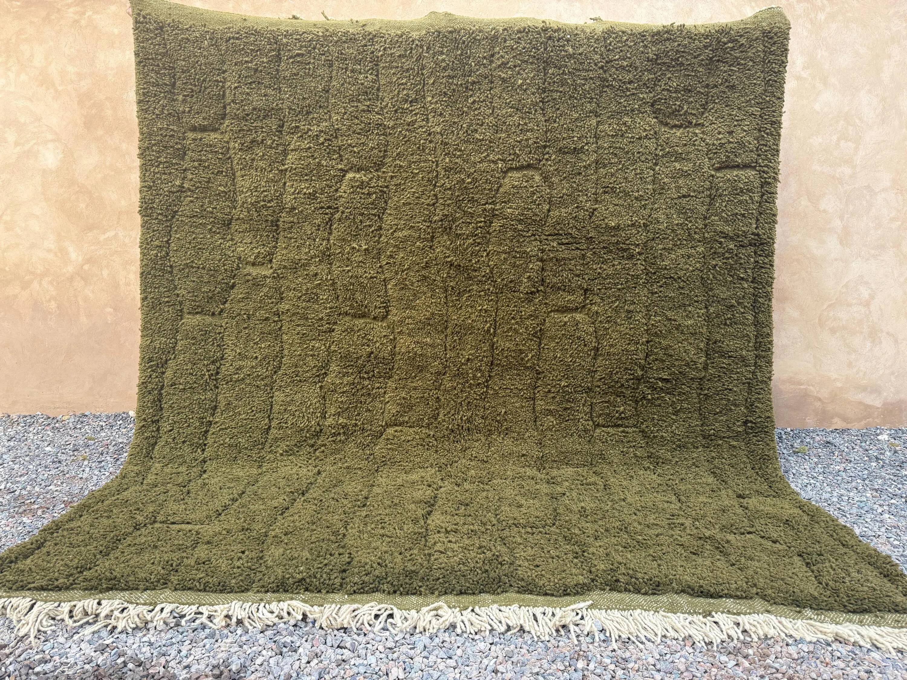 Handmade wool rug Morocco 2.5 x 1.5 m