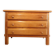Commode en orme 1970-80 3 tiroirs