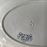 Oval dish 1900 “Réaumur” earthenware from Lunéville