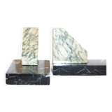 Art deco marble bookends