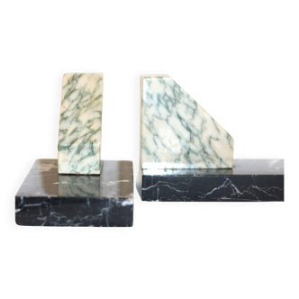 Art deco marble bookends