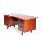 Mid-century desk with drawers and trays. Scandinavian style. France, 60