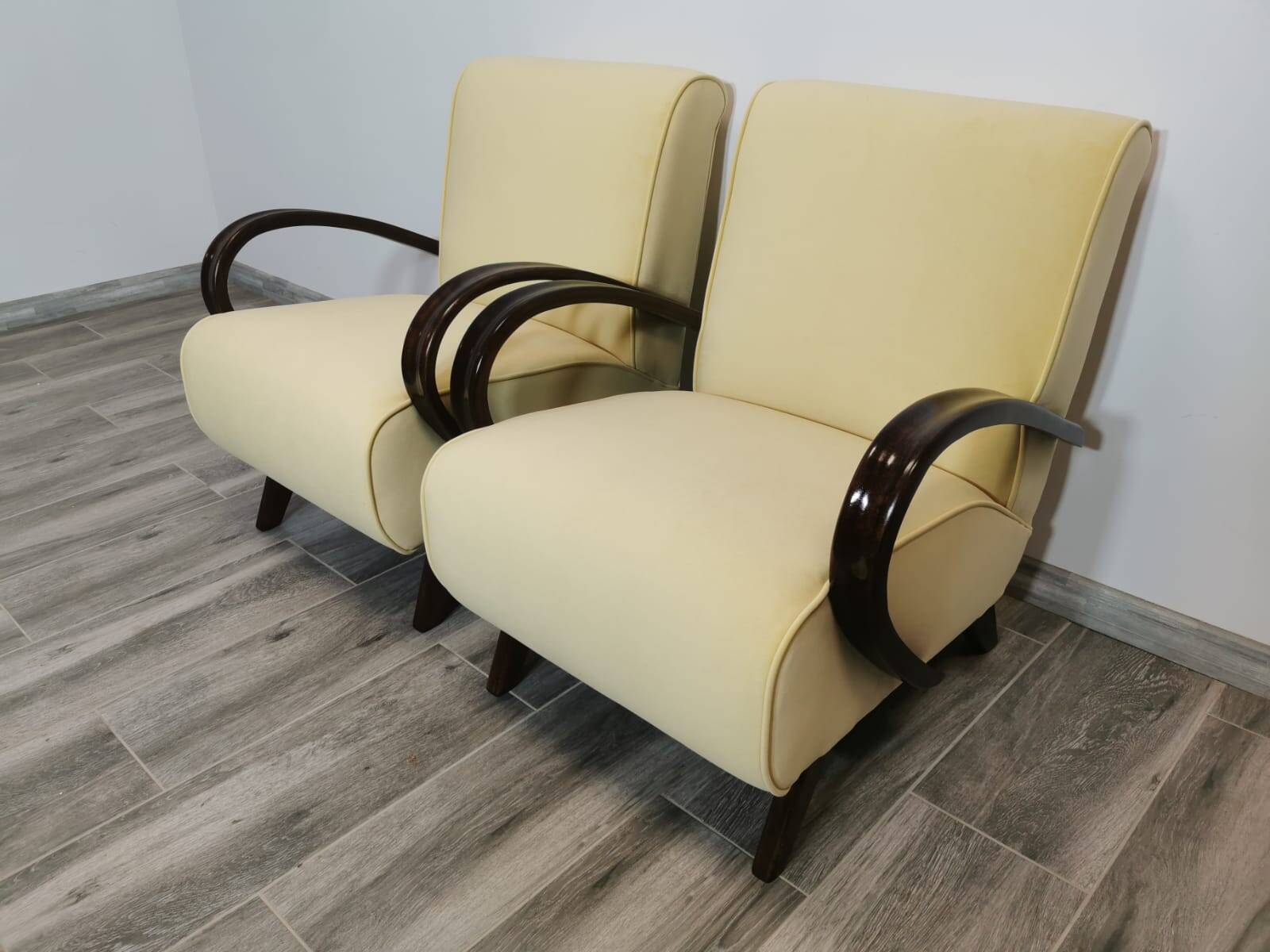 Fauteuils par Jindrich Halabala, 1940s, Set de 2