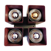 Ceiling lamp raak amsterdam model viervoud vintage, 1970