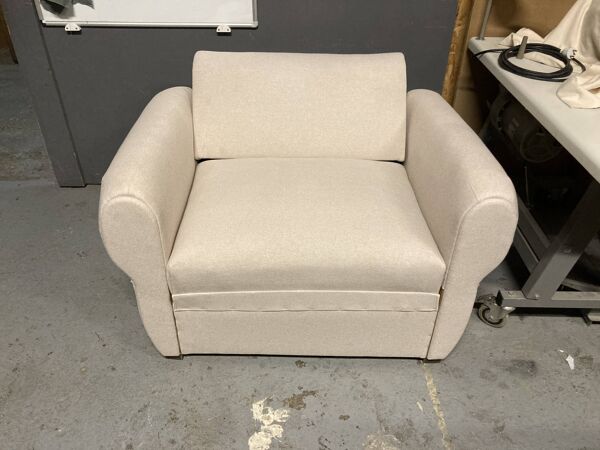 Fauteuil 30 's avec espace rangement sous assise