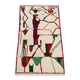 Moroccan Berber rug in cream wool, abstract patterns - 263x160 cm