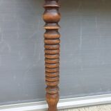 Console xixth walnut feet spinning tops