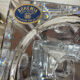 Bougeoir vase cristal de Bohème années 70