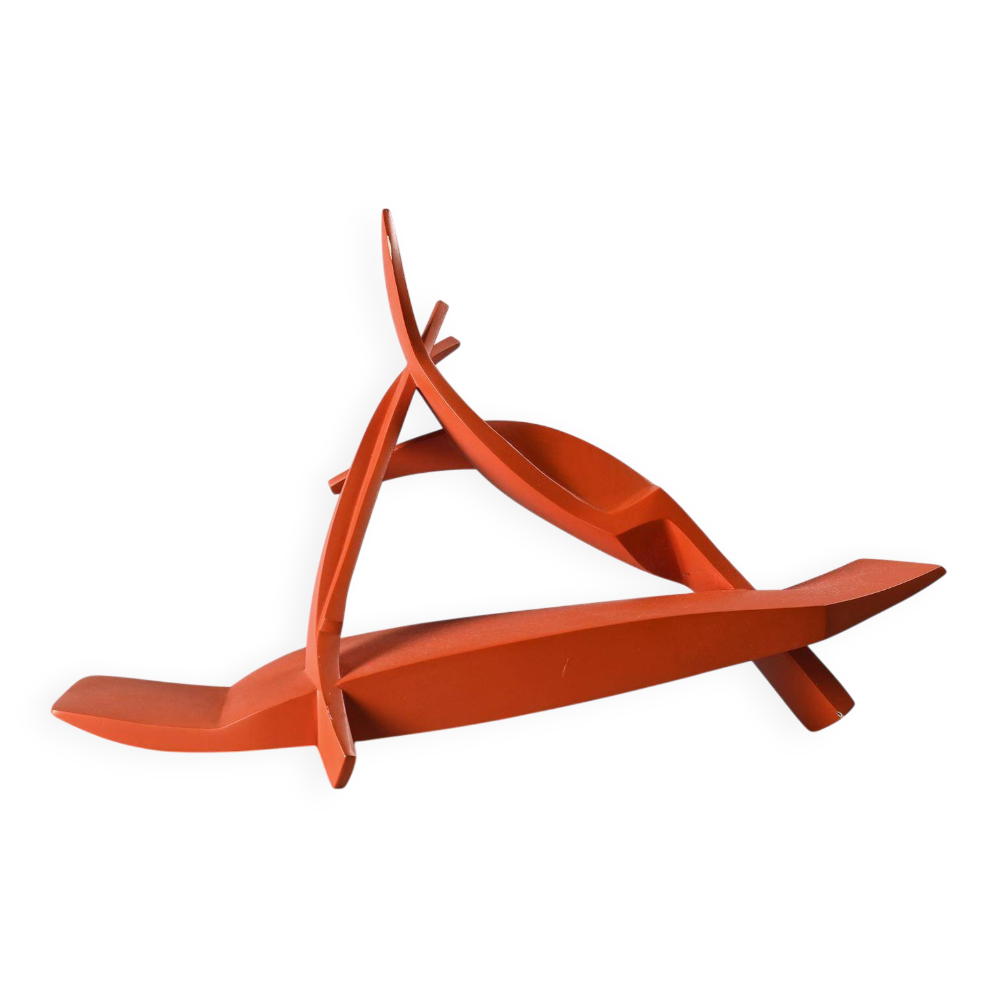Abstract sculpture by Paolo Schiavocampo, circa 1970