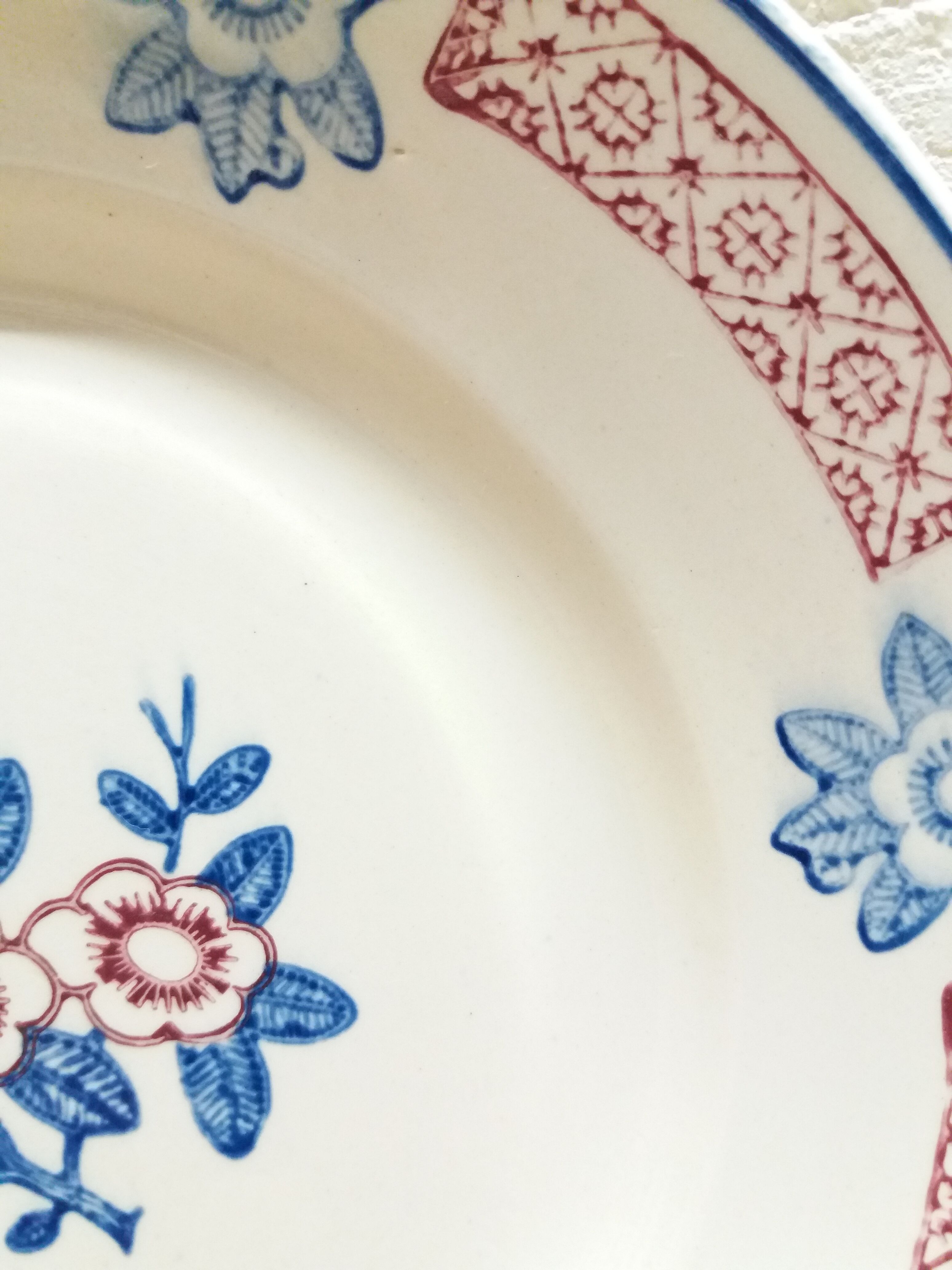 Set 6 Longwy flat plates