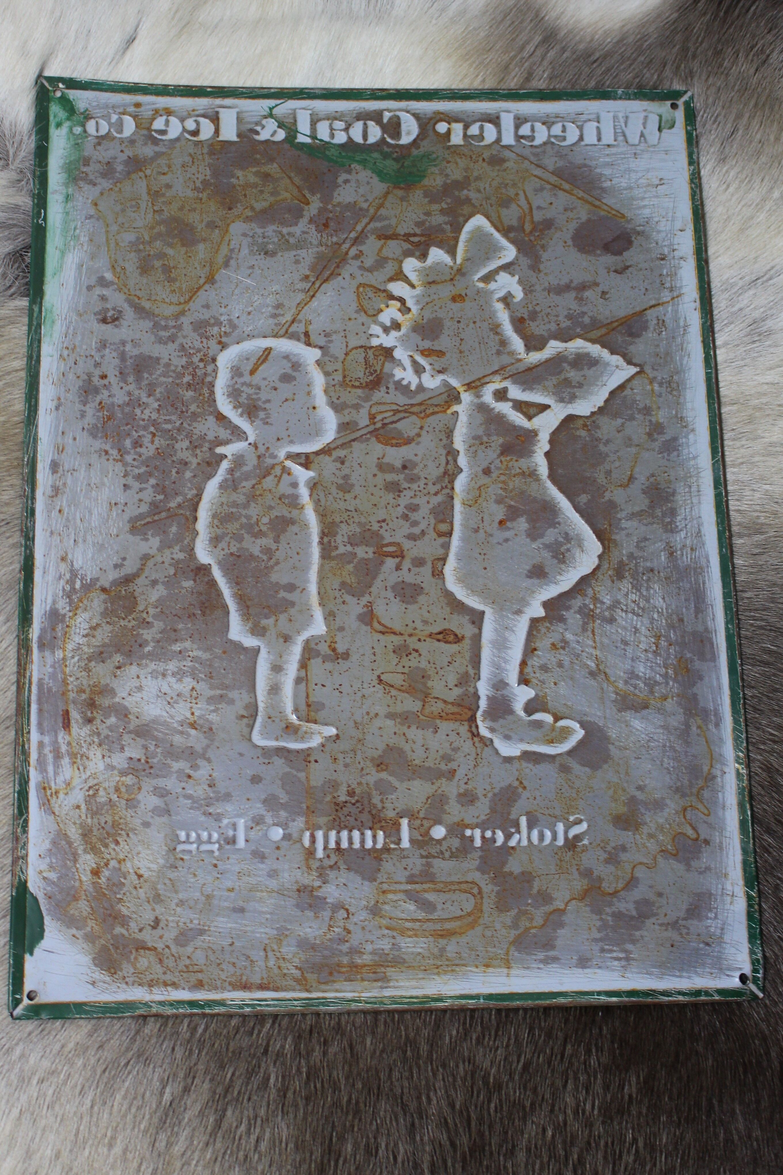 American humorous enamel plate
