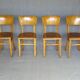 Set of 4 chairs THONET bistrot 1970