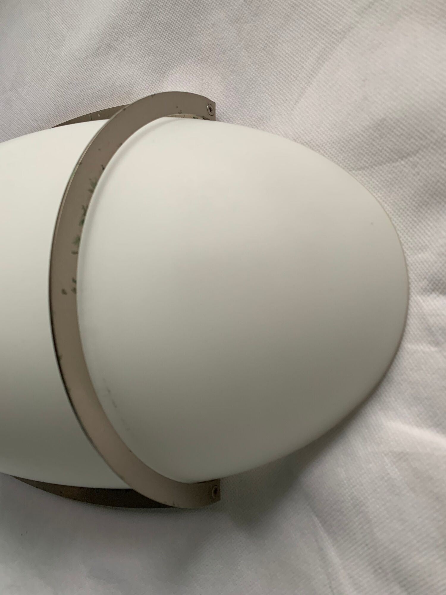 Italian wall lamp Vétri Murano Leucos in white frosted glass
