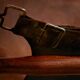 Hungarian calf leather lounge chair