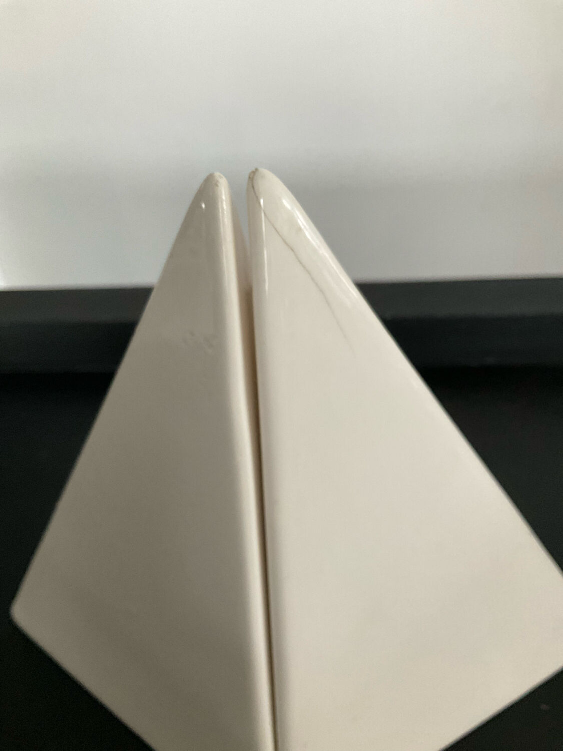 Pair of vintage ceramic bookends 70s