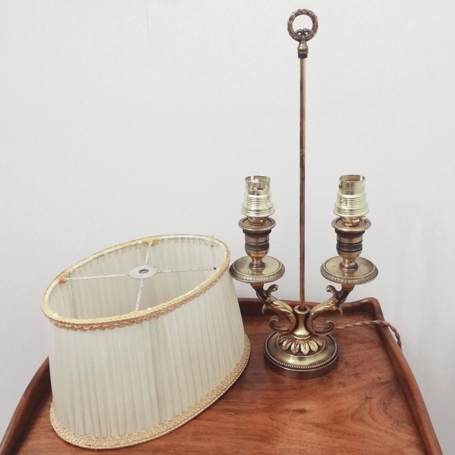 Pair of hot water bottle lamps