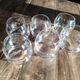 Set of 6 vintage culbuto glass whiskey glasses