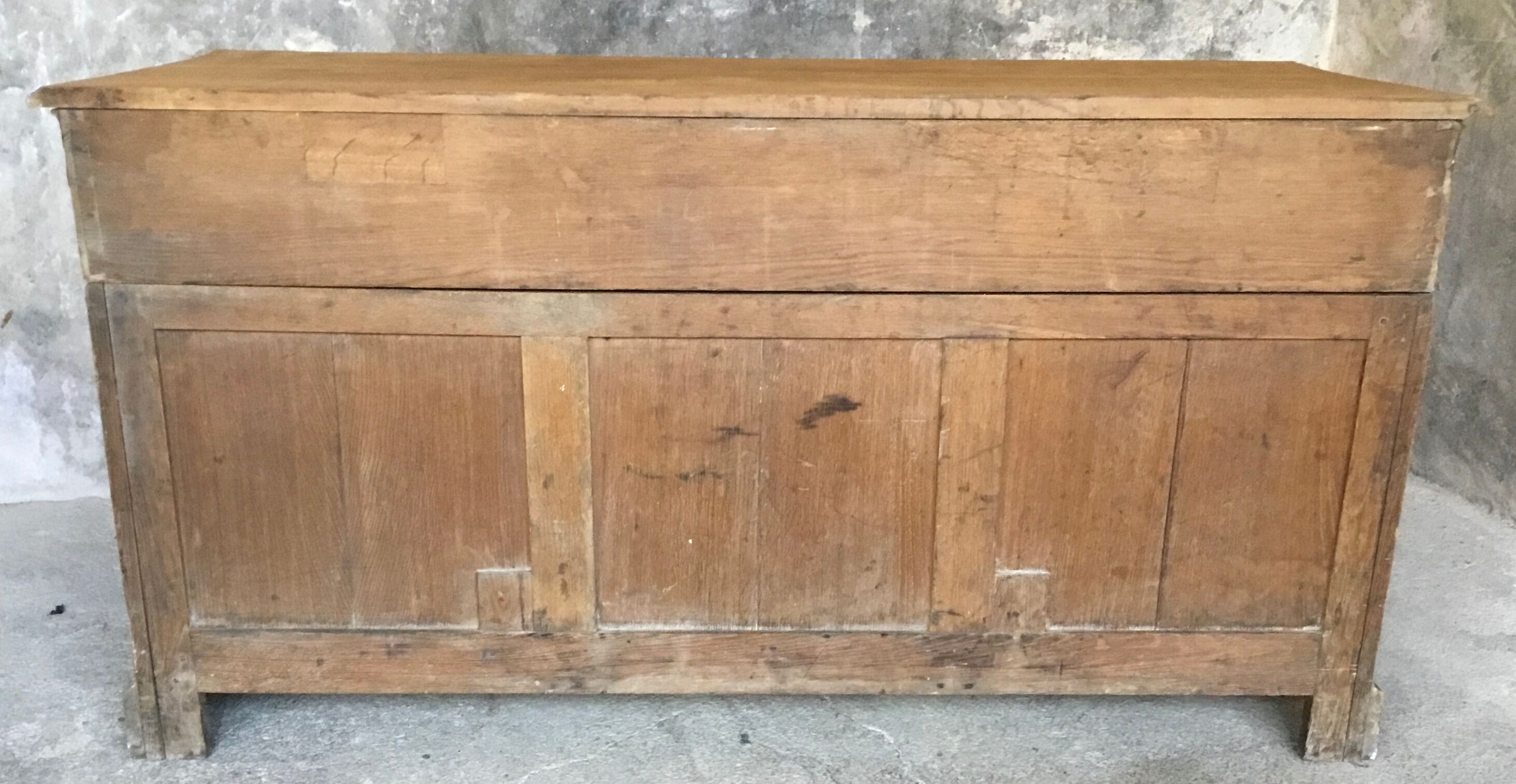 Counter or low sideboard in solid wood - craft furniture