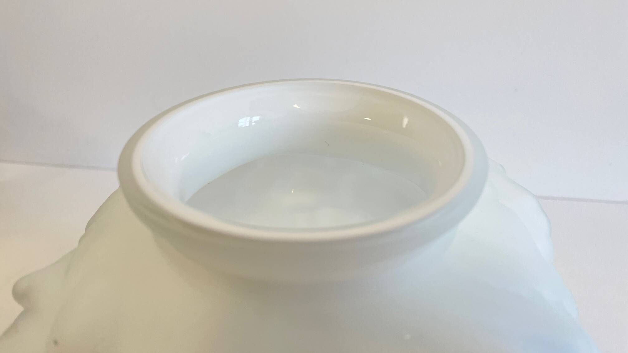 Art Deco glass paste ball vase