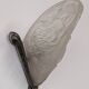 Art Deco wall lamp in frosted glass and nickel-plated bronze circa 1920