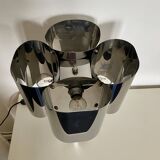 lampe quadrilobe en métal chromé,