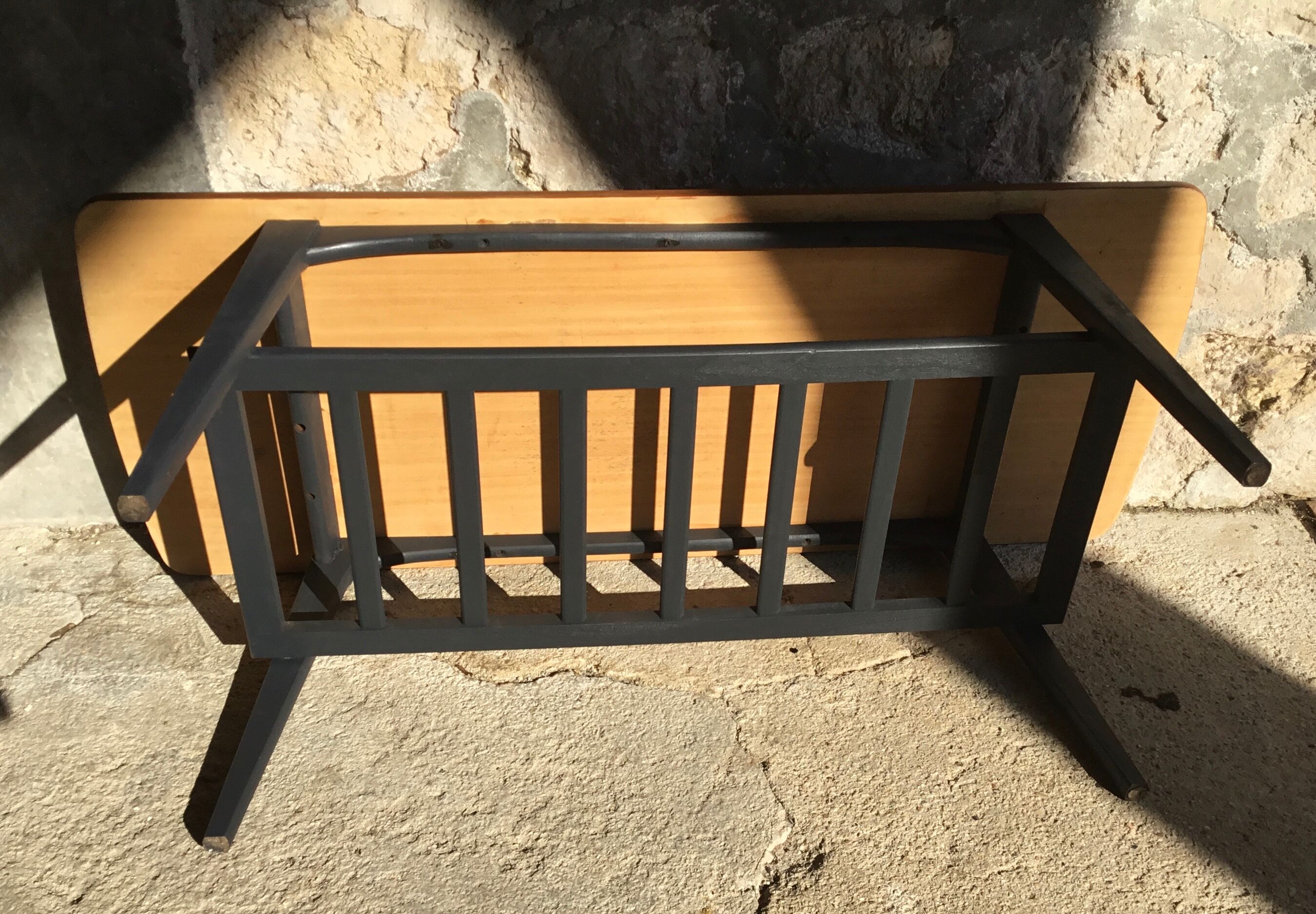 Scandinavian coffee table teak plating - 1960