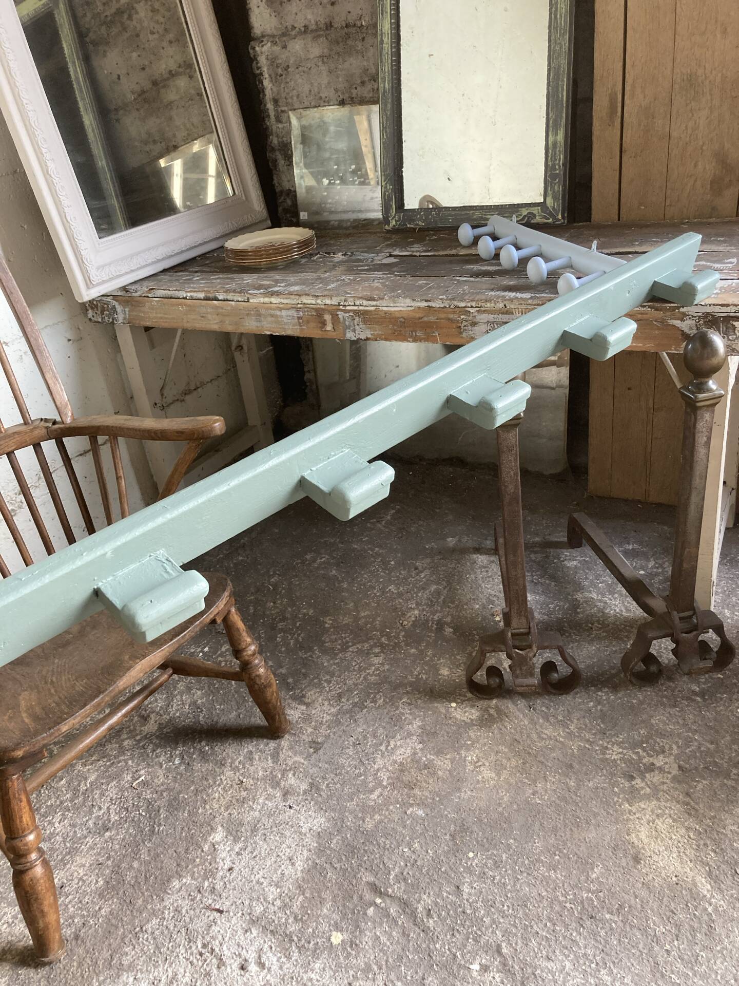 Wall coat rack with 10 hooks