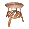 Vintage rattan table