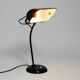 Original 1940s Kaiser Idell industrial metal table lamp model 6581 in black