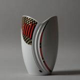 Vase Mitterteich Bavaria, géométrique postmoderne, Allemagne, années 1980