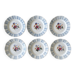 6 grandes assiettes plates