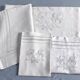 wedding set: sheet and 2 CS monogram pillowcases