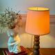 Pied de lampe en bois tourné