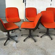Charles Pollock (1902-1988) Series Of Six Comforto Edition Chairs Circa 1970